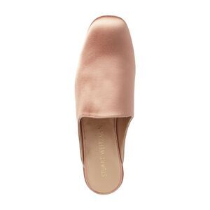 STUART WEITZMAN Womens Beige Mulearky Square Toe Block Heel Slip On Mules 9.5 M